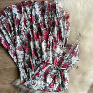 Nanette Lepore Floral Maxi Dress - Red and Green